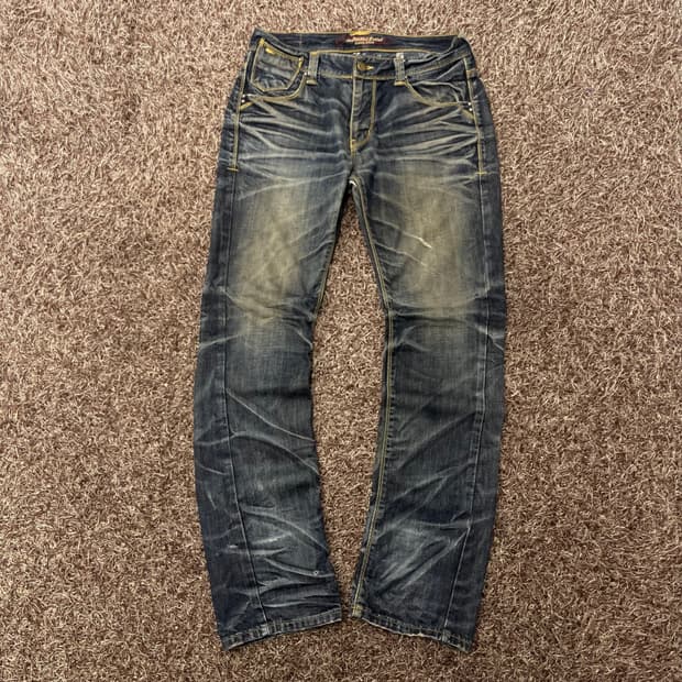 SHANE JEANS 빈티지 워싱 데님 팬츠