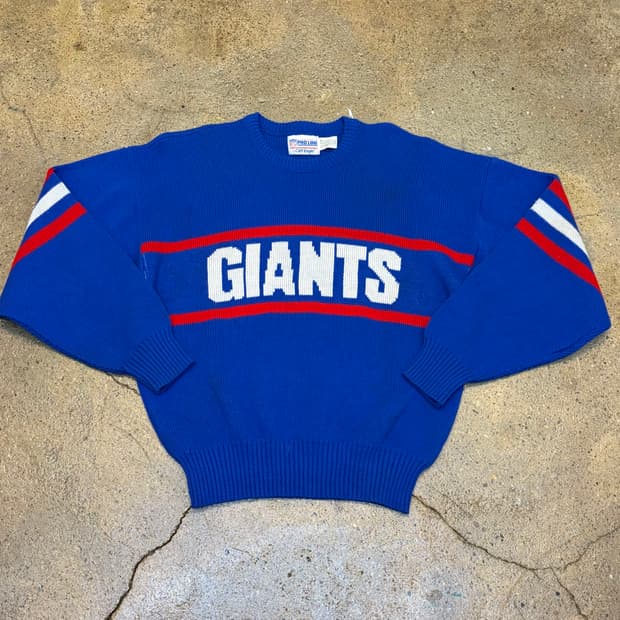 90s Made in USA 빈티지 NFL 뉴욕자이언츠 니트