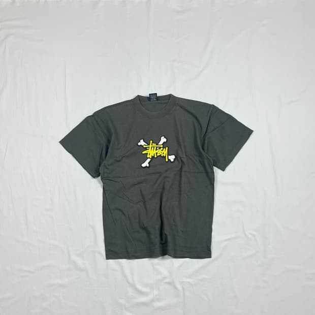 90‘s 스투시 stussy 로고 프린트 반팔티