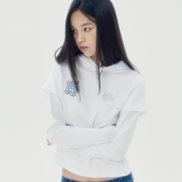 러닝하이 레이어드 슬리브 후드