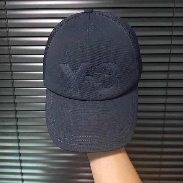 Y-3 y3 요지야마모토 네이비 남색 볼캡 야구 모자 메쉬 클래식 로고