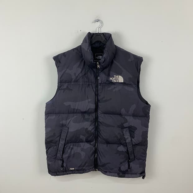 노스페이스 눕시 700 카모 조끼패딩 L