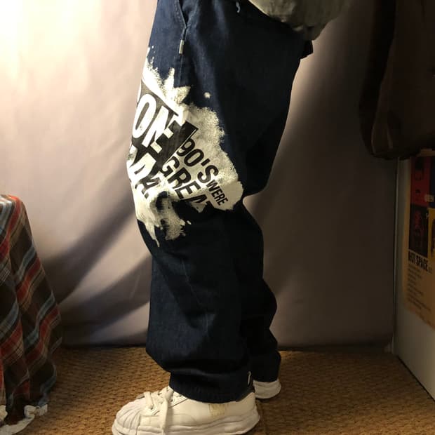 더블탭스 데님 카고 팬츠