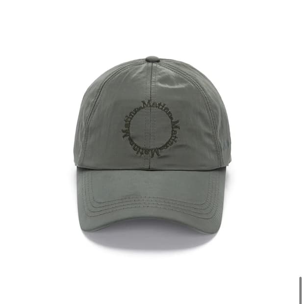 마뗑킴 크리스프 로고 볼캡 그린색상