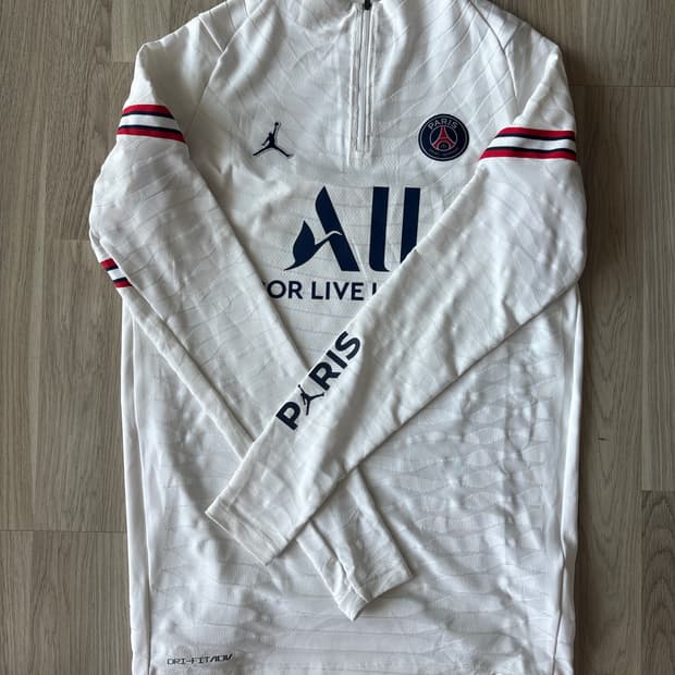 M 조던 x 파리생제르망 21-22 화이트 드릴탑
