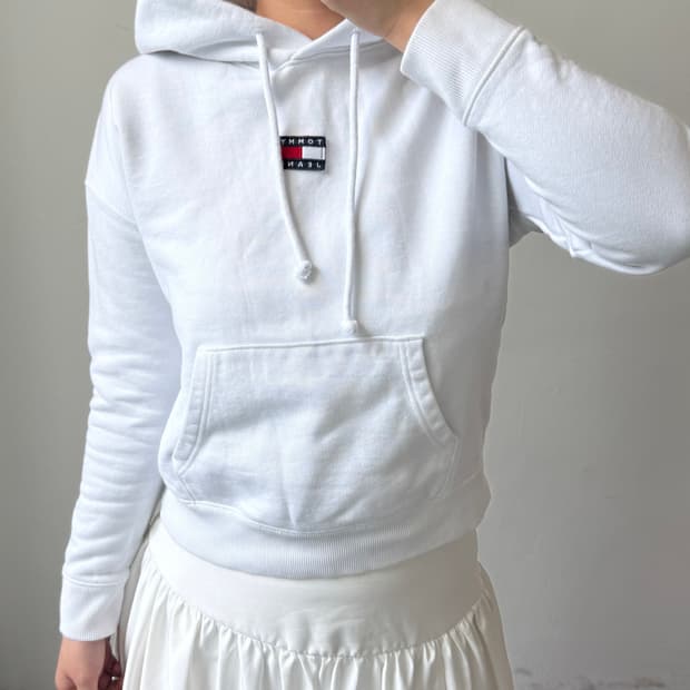 [S] 타미진스 화이트 후드티