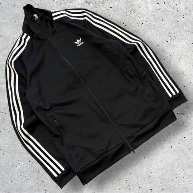 [2XL] 아디다스 베켄바우어 삼선 트랙탑 져지 집업 블랙 D907