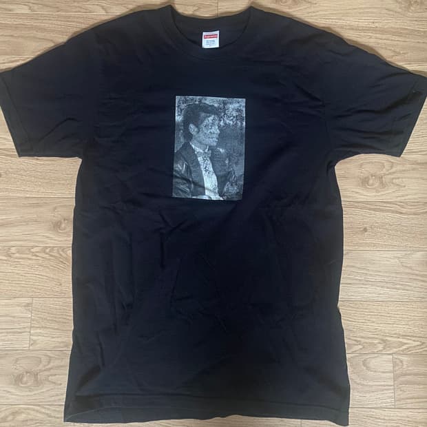 슈프림 마이클잭슨 티셔츠 블랙