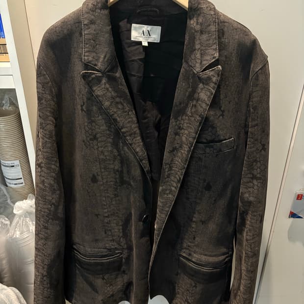 아르마니 익스체인지 싱글 브레스트 블레이저