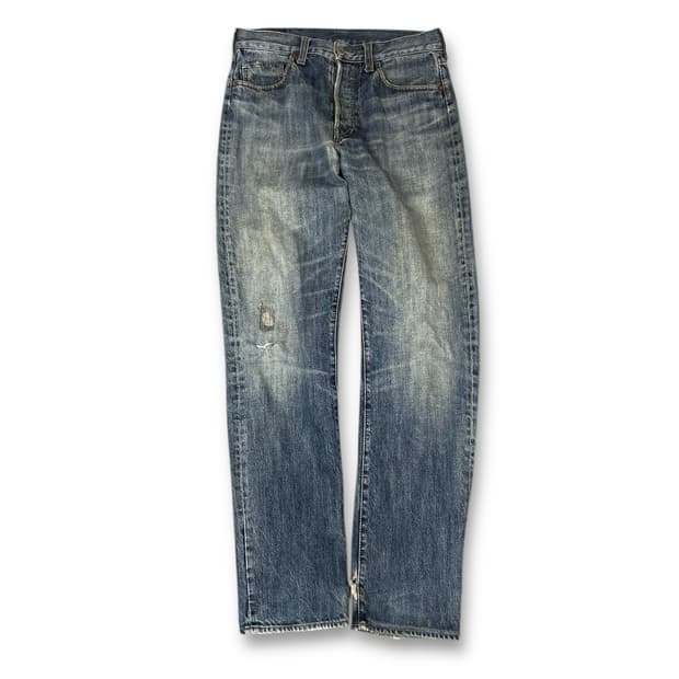 (31) JPN 충청 워싱 버튼플라이 데님 팬츠