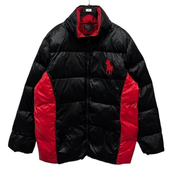  폴로랄프로렌 유광 다운패딩