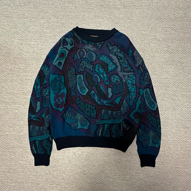 VINTAGE australia made wool knit sweater