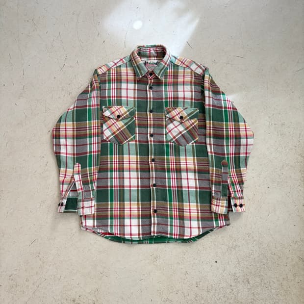 80s 리바이스 빈티지 알래스카 플란넬 셔츠 M