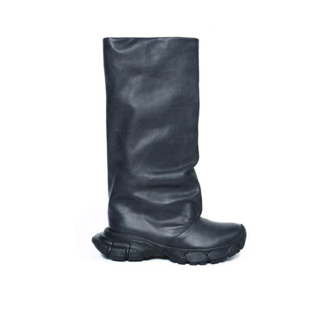 쓰리투에이티 GRUNGE LEATHER TALL BOOTS