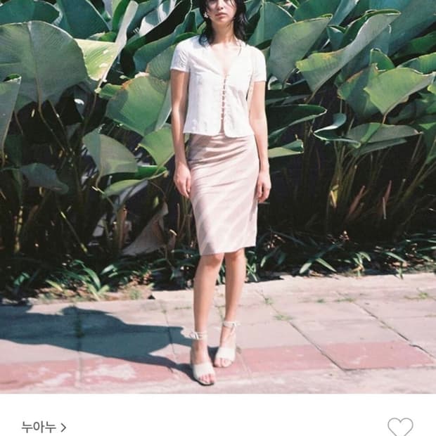 Nuuanu karin skirt dry rose 1사이즈