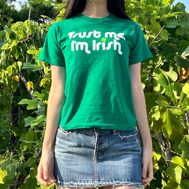 usa 빈티지 baby tee