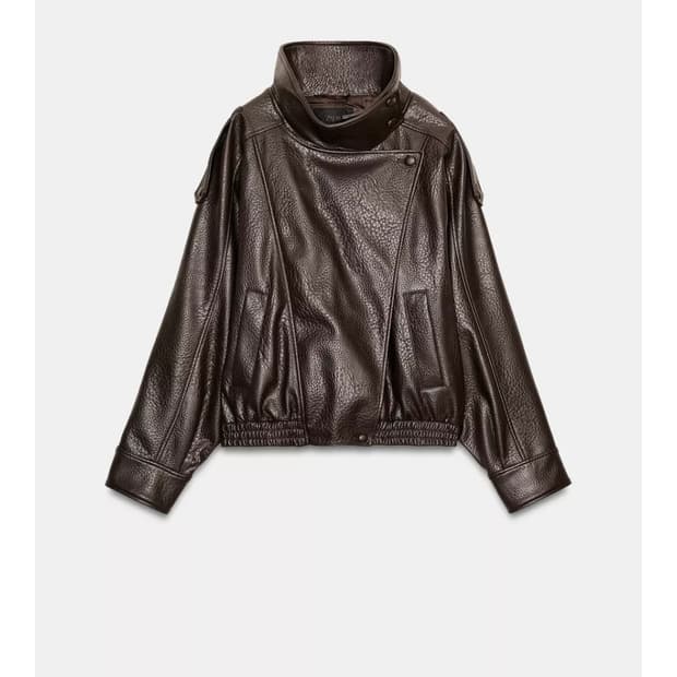 자라 페이크 래더 자켓