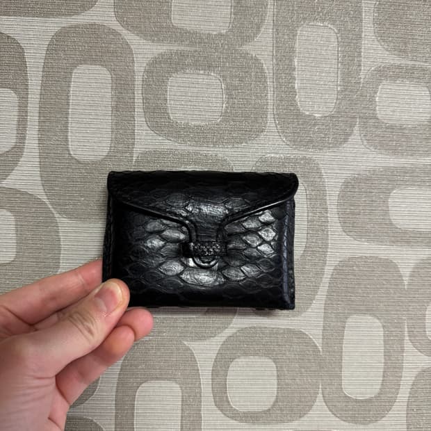 HAND MADE 핸드 메이드 뱀피 명함 카드지갑