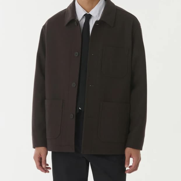 무탠다드 울 블렌드 초어 재킷 M [다크 브라운]