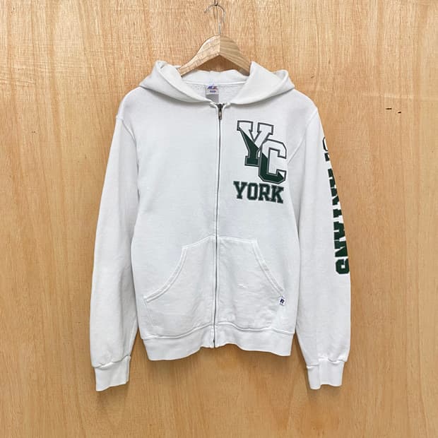 00s RUSSELL ATHLETIC college hood zip-up