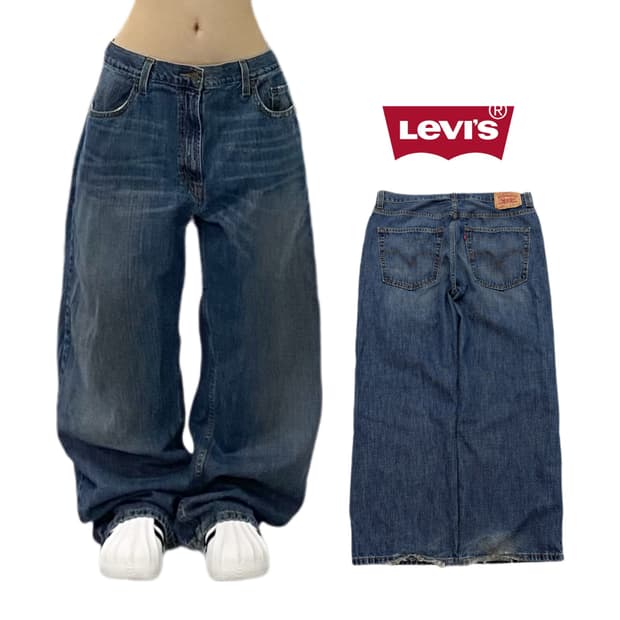 리바이스 00s 569 새깅 와이드 스케이터 데님팬츠
