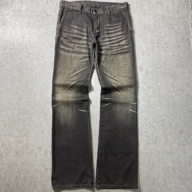 [31] ABAHOUSE 아바하우스 블랙 워시드 부츠컷 데님팬츠