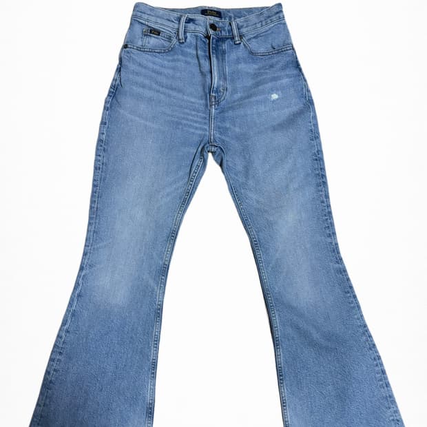 폴로랄프로렌 하이웨스트 플레어데님