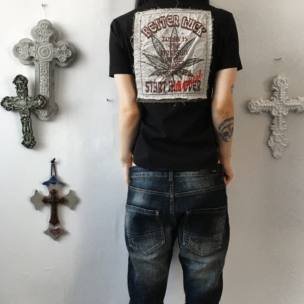  Back patch point shirt