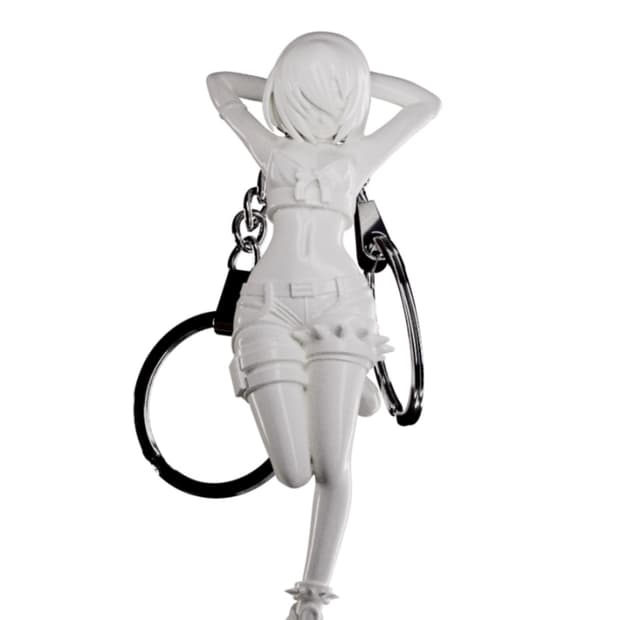 [새상품] 쿠로카미모텔 Jane Doe (white) 키링