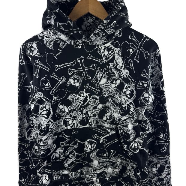 JPN 스컬 풀프린팅 후디1896