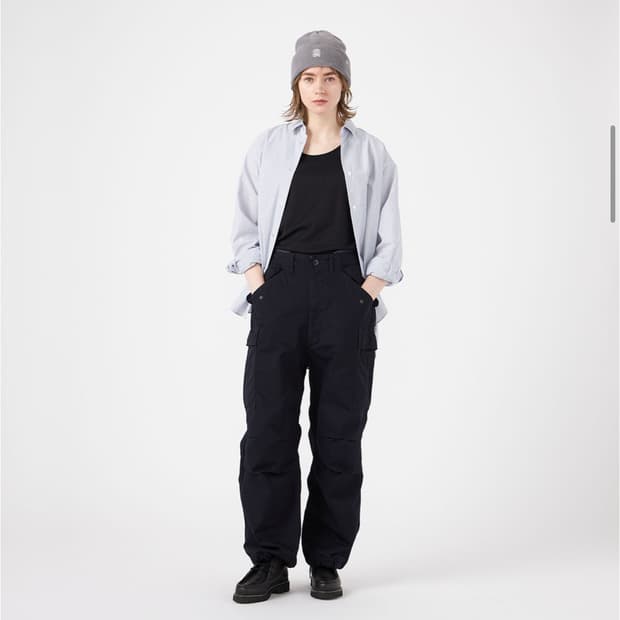 [새] 나나미카 립스탑 카고팬츠 블랙