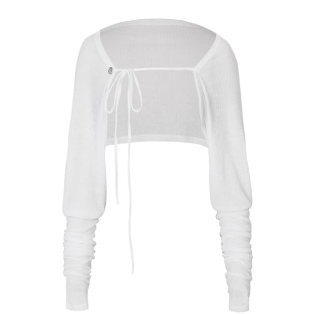 페인오어플레져 위스퍼 볼레로 화이트