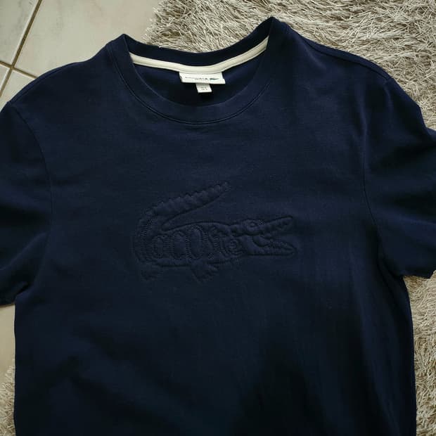 Lacoste Big logo Cushion patch tshirt