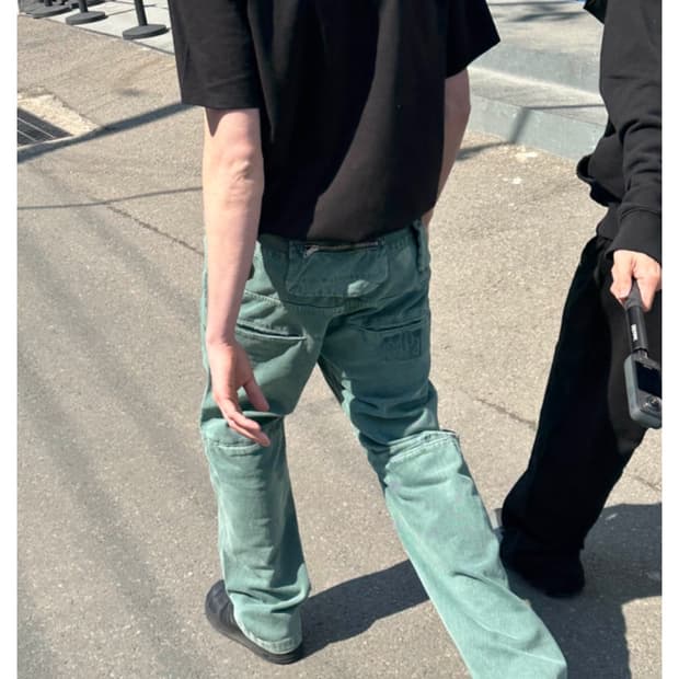 플라스틱프로덕트 bag pants emerald M