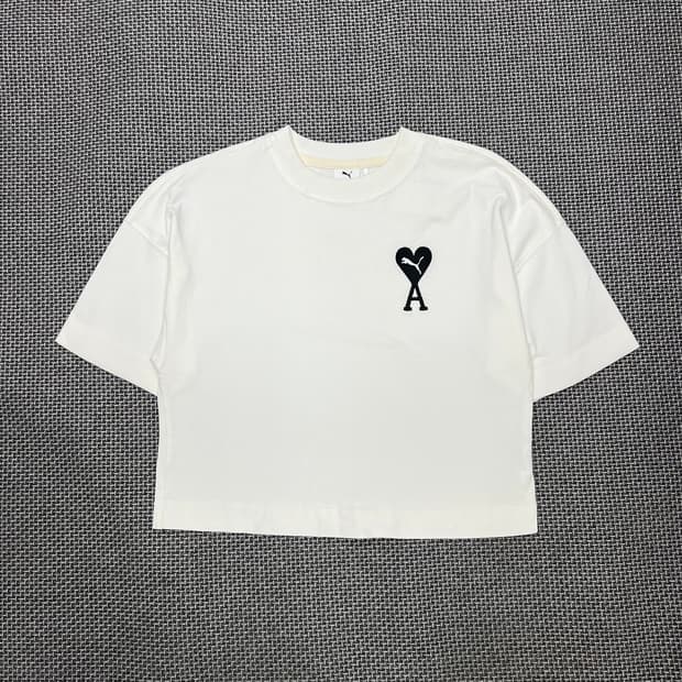 퓨마 아미 콜라보 크롭 반팔