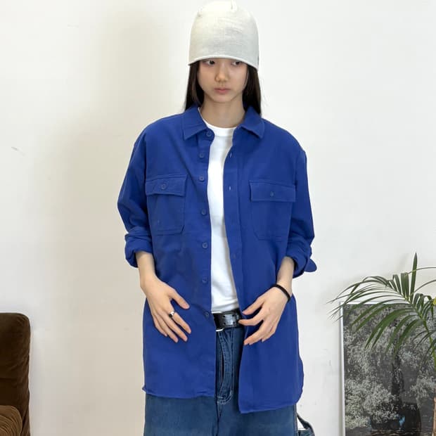 L.L.Bean 빈티지 코튼 워크 셔츠