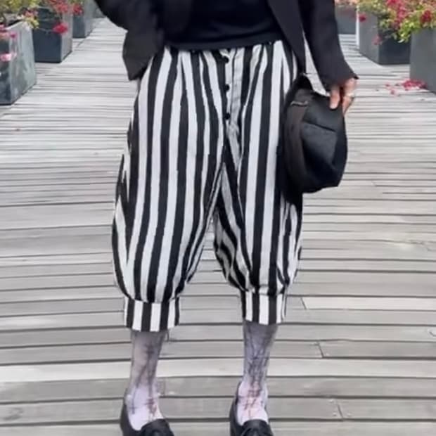 꼼데가르송 블랙 팬츠