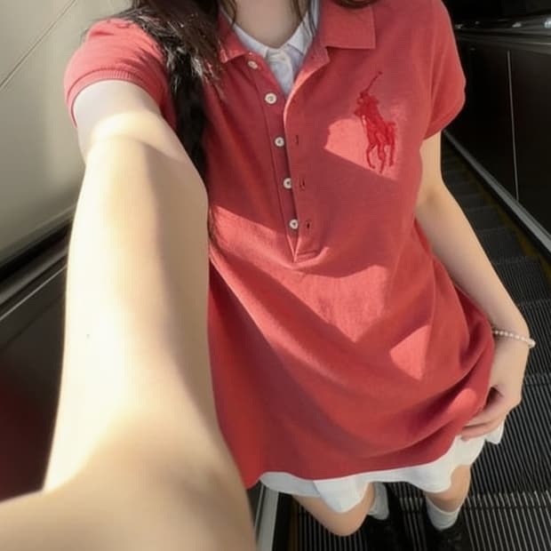 랄프 로렌 빅포니 핑크 PK 반팔티
