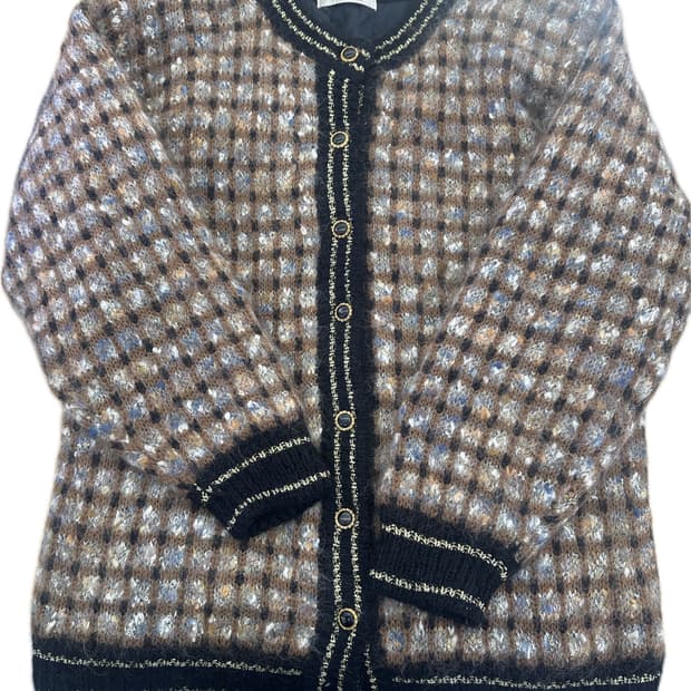 재팬빈티지 트위드 가디건