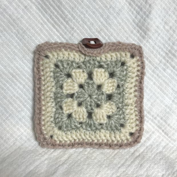 [핸드메이드] 모티브 뜨개 지갑