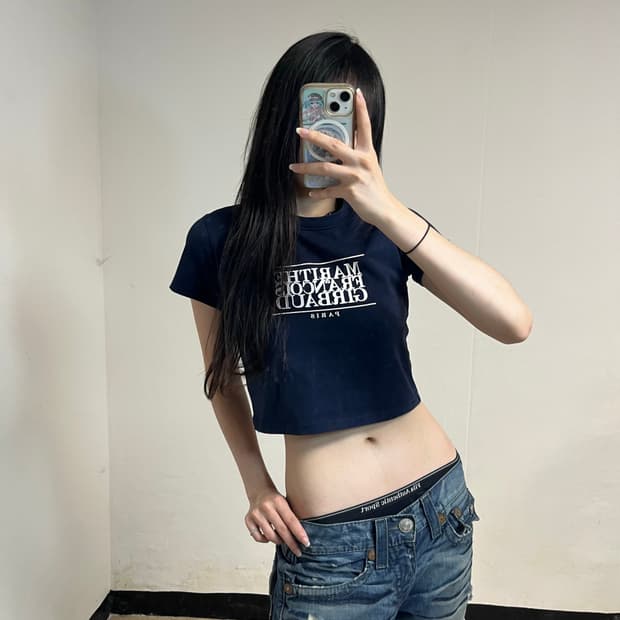 Marithé François Girbaud Navy T-shirts
