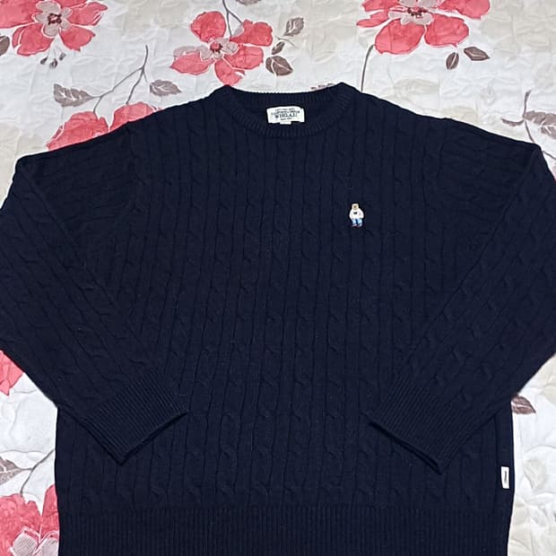 후아유 꽈배기니트 105 가슴59 기장70