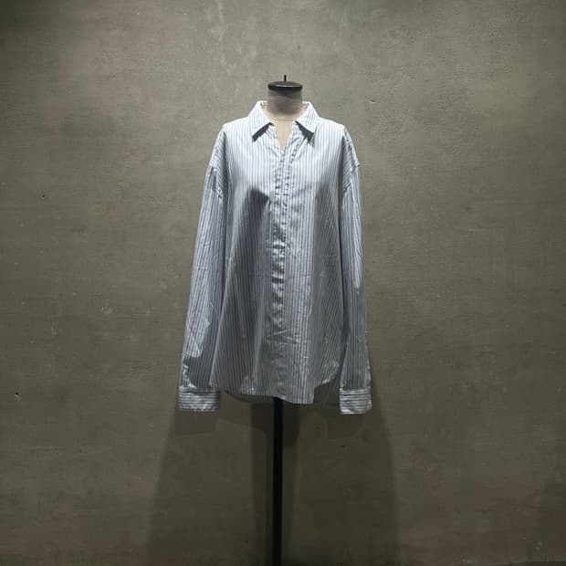 SOLIDHOMME Stripe Half Shirts