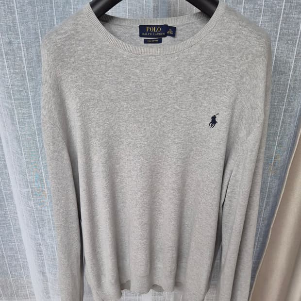 폴로랄프로렌 / 코튼 니트 그레이 / XL