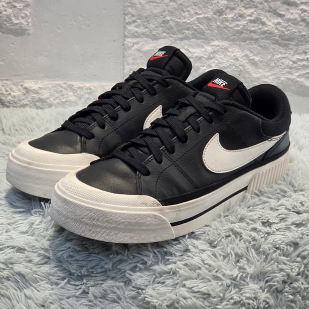 6q-6:나이키 코트 레거시 리프트 블랙 (27cm)