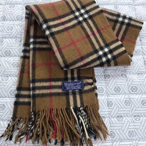 정품 버버리 캐시미어 머플러
