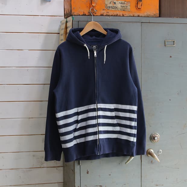 (착용컷) BEAMS HEART 스웻 후드 집업 (남성용 100)