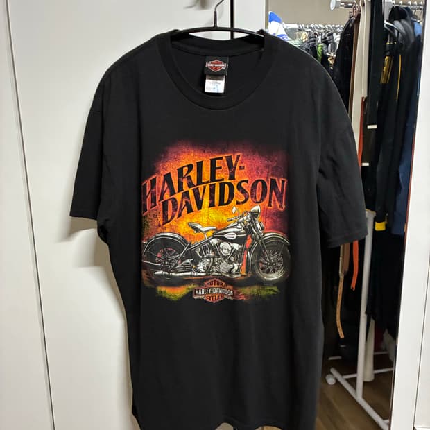 [새상품] 할리데이비슨 반팔티 L/100