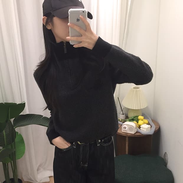 여성 폴로 니트반집업 95