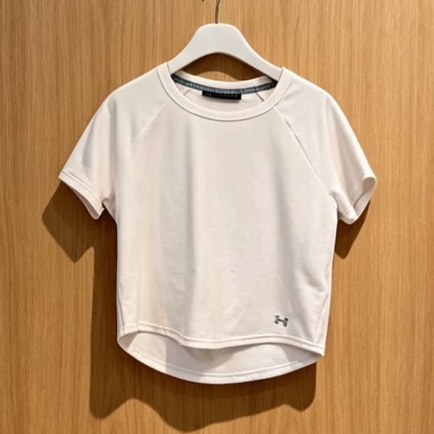 언더아머 Threadborne 등컷아웃 기능성 크롭 티셔츠 M